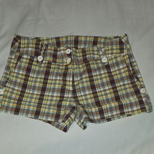 Casual Plaid Women's Cargo Shorts
